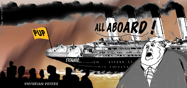 sinking titanic
